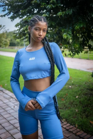 Conjunto Deportivo Premium Azul Rey Manga Larga & Biker